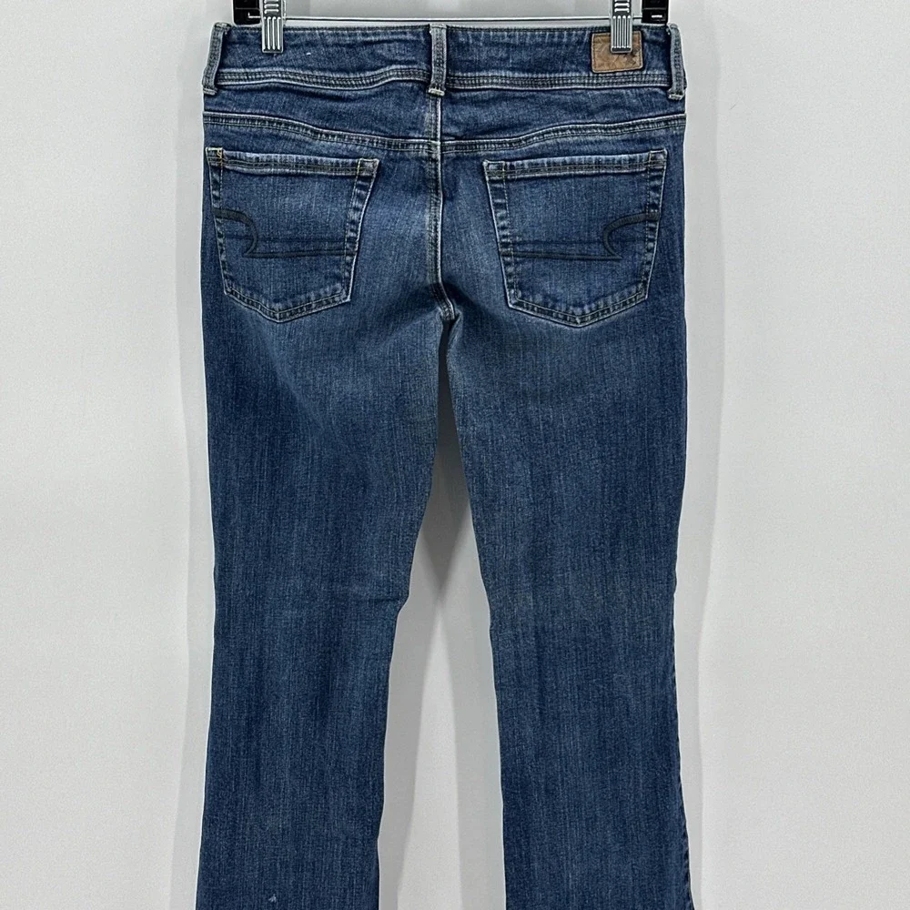 American Eagle Outfitters Womens Jeans Kick Boot Cut Size 6 Dark Wash 29x30.5 LR
